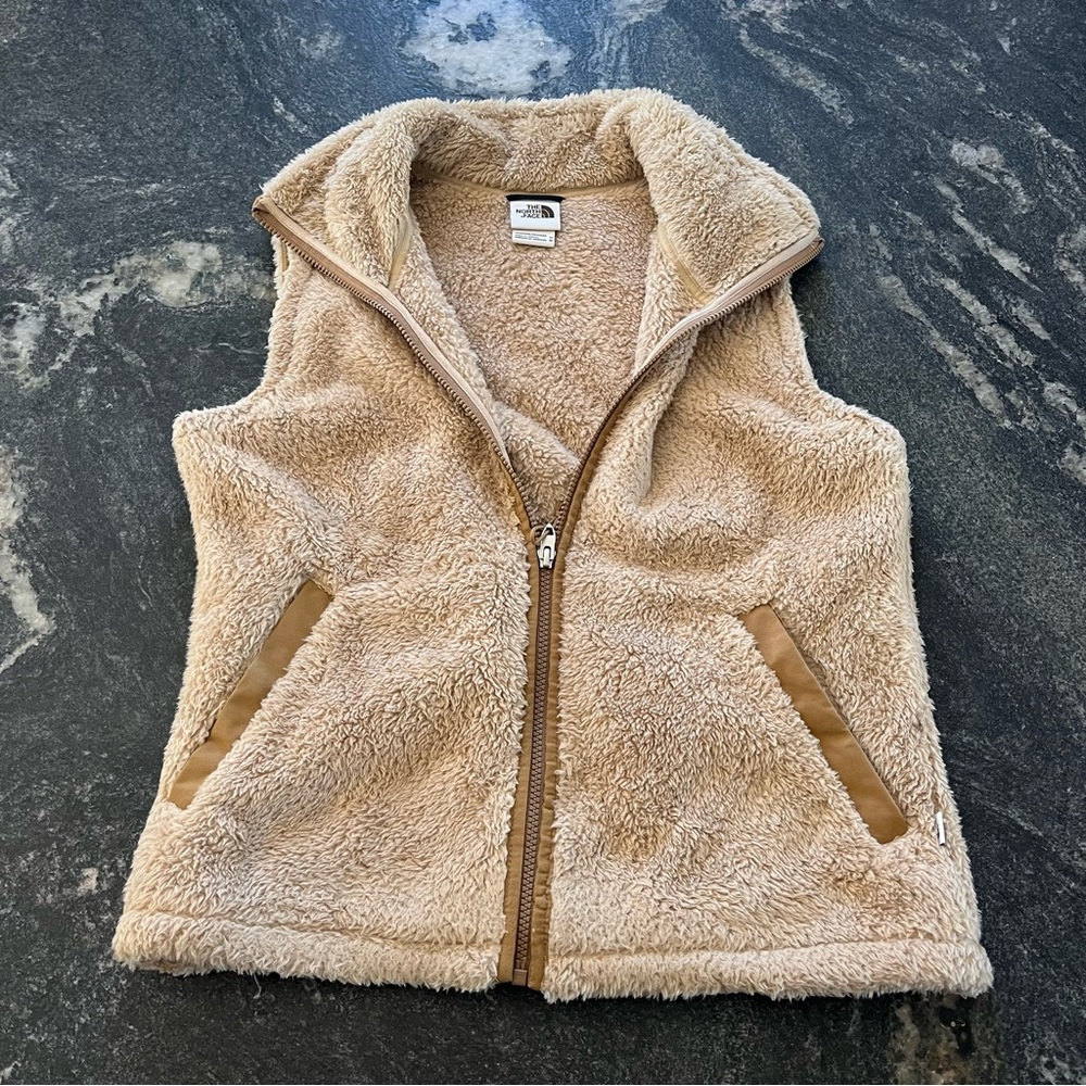 The North Face Beige Fleece Vest